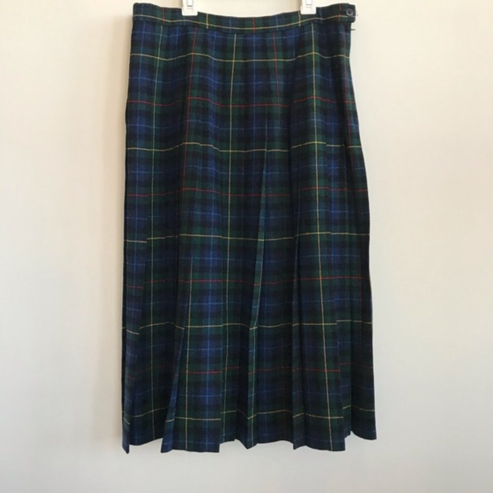 Pendleton Signature Smith Tartan Plaid Wool Skirt